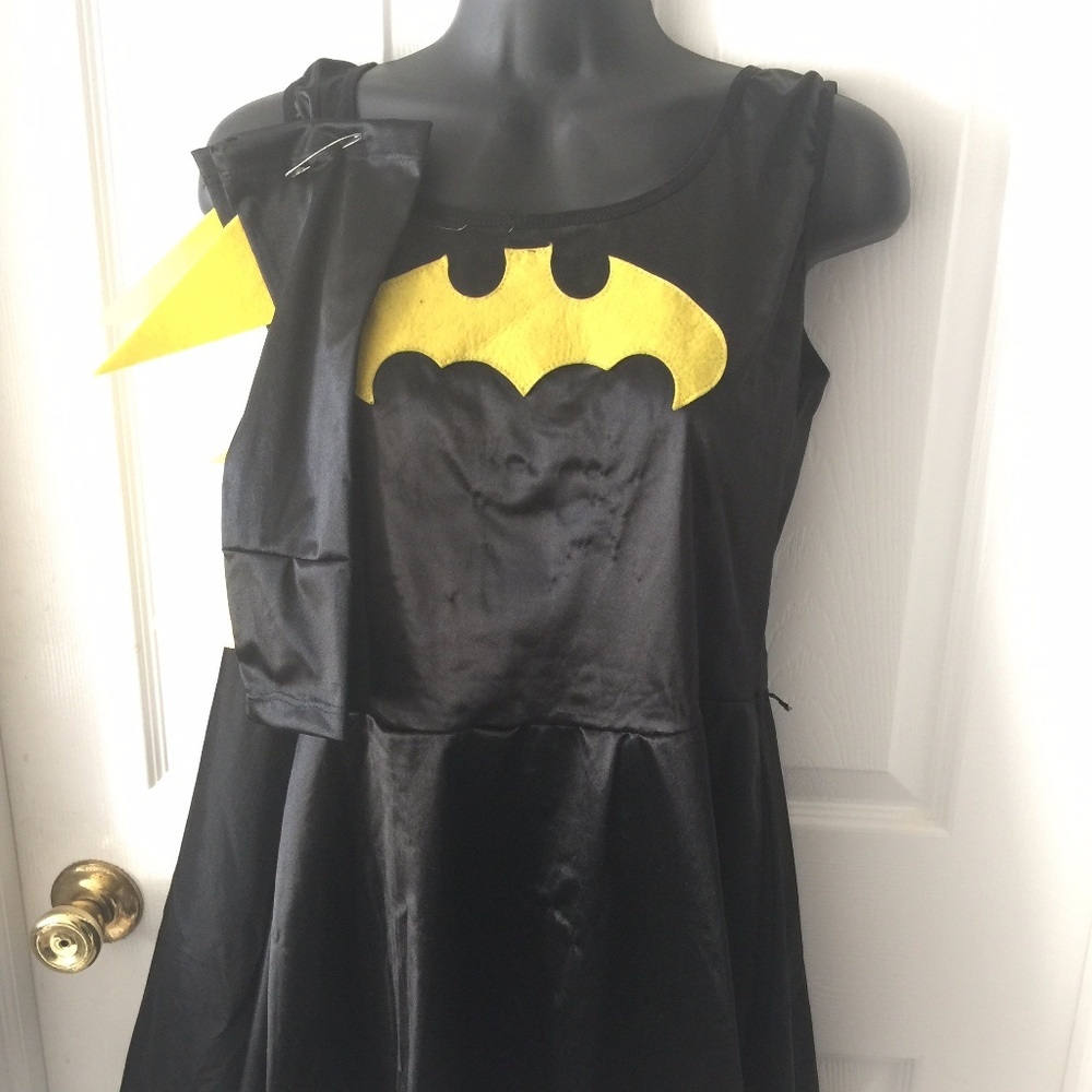 Girls Batman Batgirl Dress Halloween Costume Small